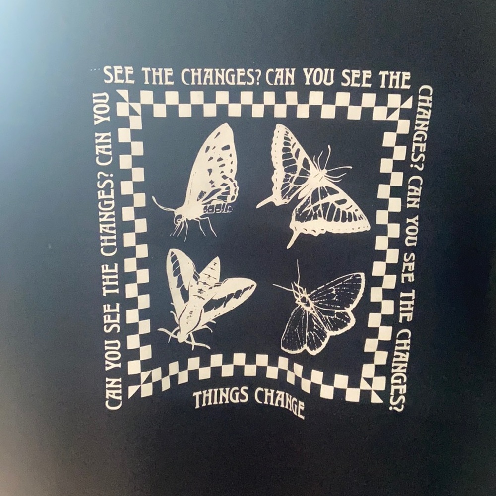 Size medium be the change butterfly sweatshirt